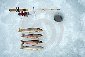 Ice fishing in Norway