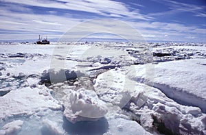 Ice floe greenland photo