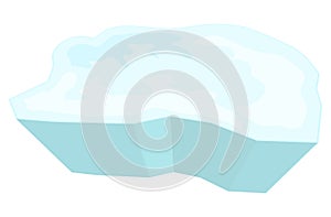 Ice floe vector symbol icon design.