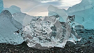 Ice floes of abstract shapes