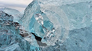 Ice floes of abstract shapes