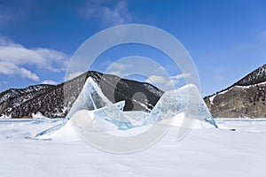 Ice floes on Baikal