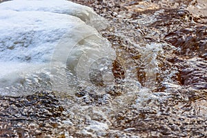 Ice floes in a creek