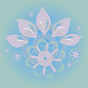 Ice flower