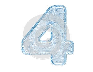 Ice font. Number four