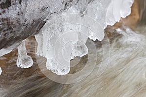 Ice Formation above Creek