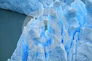 The ice formation of Perito Moreno Glacier, Los Glaciares National Park, El Calafate, Argentina