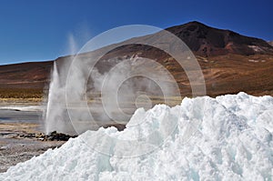 Ice and geysir