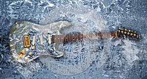 Ice guitar photo