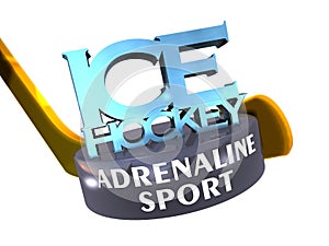 Ice hockey adrenaline sport