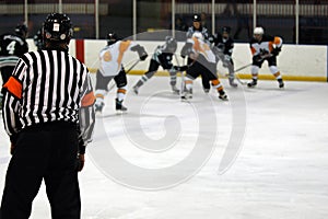 Ice hockey game photo