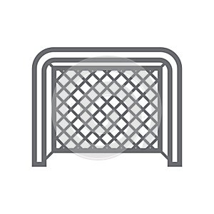 Ice hockey goal post.. Vector illustration decorative design