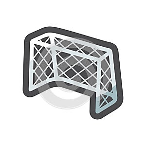 Ice hockey goal Vector icon Cartoon illustration