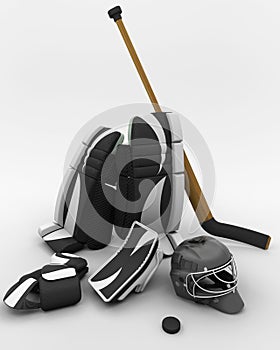 Ice hockey goalie equipment