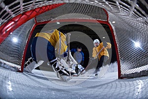 Ice hockey goalkeeper