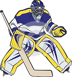 Ice hockey goalkeeper