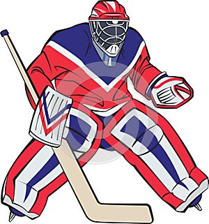 Ice hockey goalkeeper