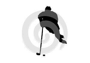 Ice hockey player vector image