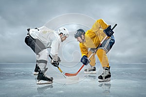 Ice hockey players