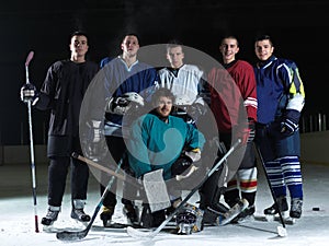 Ice hockey players team