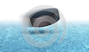 Ice Hockey Puck Background