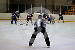 Ice hockey referee photo