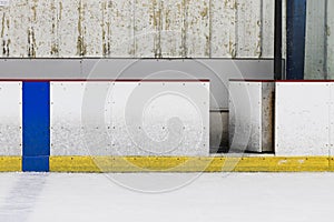 Ice Hockey Rink Board photo