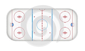 Ice Hockey Rink Isolated