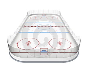 Ice Hockey Rink Isolated