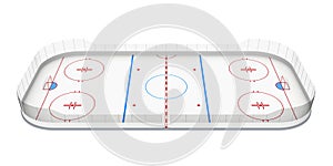 Ice Hockey Rink Isolated