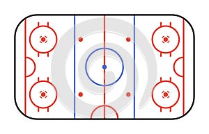 Ice Hockey Rink - playing field hockey version NHL photo