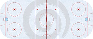 Ice hockey rink - regulation NHL