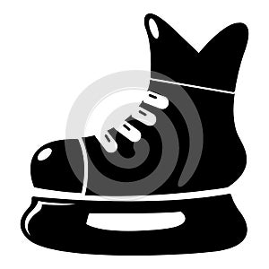 Ice hockey skate icon , simple style
