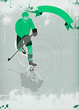 Ice hockey sport background