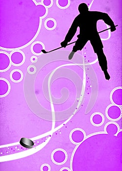 Ice hockey sport background