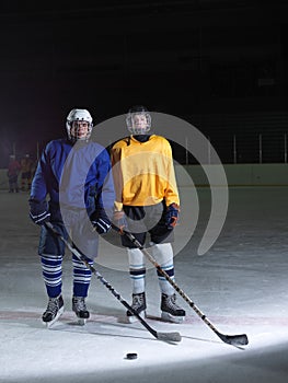 Ice hockey sport players