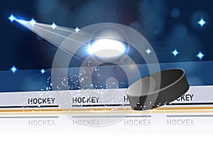 Ice Hockey Stadium with Spotlights