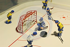 Ice hockey table game