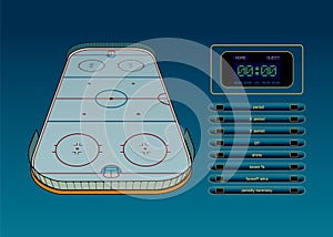 Ice hockey theme