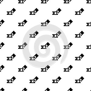 Ice hockey ticket pattern vector seamless