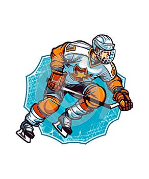 ice hocky illustration