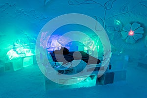 Ice hotel in Lapland near Sirkka, Finland