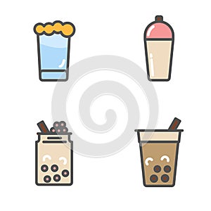 Ice Illustration set with a detailed style vector  great for drinks company