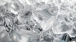 Ice-inspired abstraction, crystalline elegance, frozen allure.