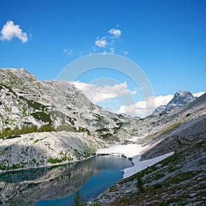 Ice lake, Triglav, Slovenia, Europe photo