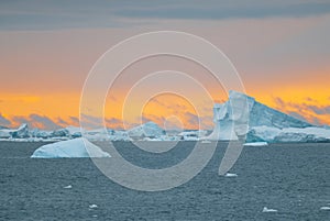 Ice Landscape of the Antarctic