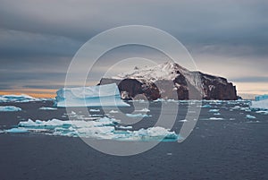 Ice Landscape of the Antarctic