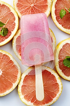 Ice lolly fruit slices