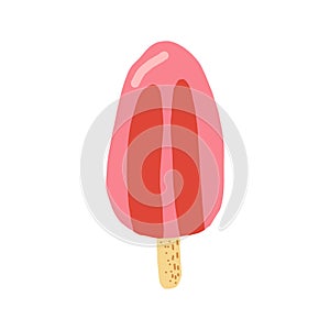 ice lolly. hand drawn doodle. vector, cartoon. icon, card, poster, sticker. food, sweet, refreshing, bright, summer.