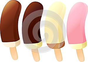 Ice lolly - vector illustration isolated